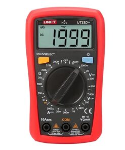 UNI-T UT33D+ Digital NVC Multimeter Voltage Current Resistance Tester Buzzer LCD Backlight - MegaEshop.PK
