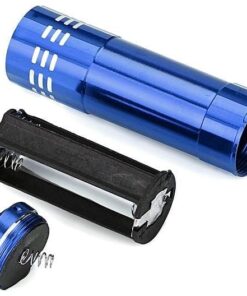 Alternative view of UV LED Flashlight compact ultraviolet for checking currency