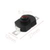 Flashlight Latching Push Button 2 Terminal 1712-Kd Switch 1A - MegaEshop.PK