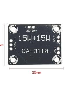 CA-3110 2x15W Digital Audio Stereo Amplifier Module Board Mini Binaural - MegaEshop.PK
