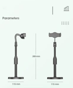 Smartphone Round Base L7 Retractable Multifactional Mobile Holder Stand