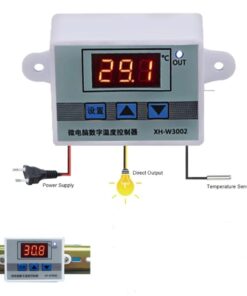 Alternative view of W3002 XH-3002 220V Digital LED Temperature Controller 10A Thermostat Control Switch Probe with waterproof sensor