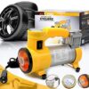 12V 150PSI Cyclone Heavy Duty Air Compressor Car Tire Vehicle inflation pump with SOS and Torch Light - MegaEshop.PK