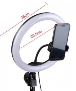 26cm Selfie Ring Light Led Ring Lamp Photography Light USB With Phone Holder - MegaEshop.PK