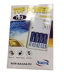 Top Power Battery Charger for AA / AAA 9V battries - MegaEshop.PK