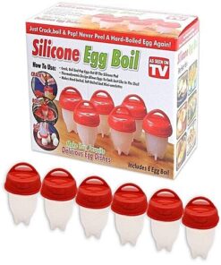 Alternative view of Silicone Egglettes Egg Cooker Hard Boiled Eggs without the Shell