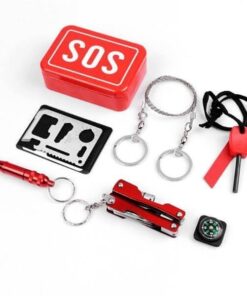 Multi-Functional 6 in 1 SOS Emergency Survival Kit