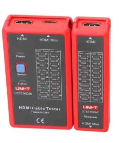 UNI-T UT681C HDMI-CHN Cable Tester HDMI MINI-HDMI data cable tester 20 visible LED - MegaEshop.PK