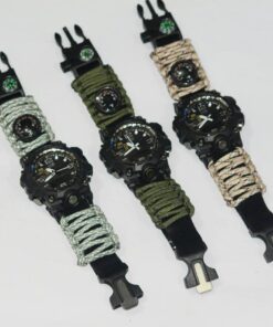 6 in 1 Yuzex G3 Survival Paracord Bracelet Compass Watch - MegaEshop.PK
