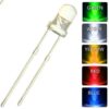 F5 5MM Diffused Round DIP Diode LED Lamp Light Green Yellow Blue White Red Light Emitting Diode - MegaEshop.PK
