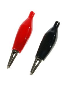 2PCs Alligator Clip 45MM Crocodile Electrical Clamp for Testing Probe