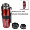 600ML Stainless Steel Vacuum Thermos Water Bottle Flasks Portable Travel Cup