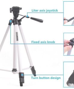330A Professional Aluminum Tripod Stand For DSLR Camera , Mobile Phone , Tik Tok User , Vlogers and Youtubers - MegaEshop.PK