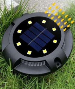 8 LED Solar Power Buried Light Ground Lamp Outdoor Path Way Garden Decking - MegaEshop.PK