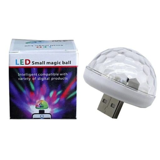 Usb Led Ball USB Mini Disco Ball DJ Lighting Lights Portable Christmas Home Party ...