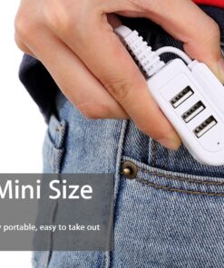 Mini 3 Port USB HUB Extension Charging Cable with Data Sync Adapter Connector - MegaEshop.PK