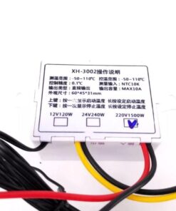 W3002 XH-3002 220V Digital LED Temperature Controller 10A Thermostat Control Switch Probe with waterproof sensor - MegaEshop.PK