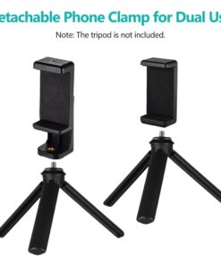 Alternative view of Smartphone Clamp Holder Phone Mount Adapter Phone Clip for Tripod Selfie Stick with Detachable Clamp 360?