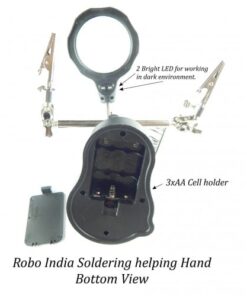 Helping Hand Magnifier LED Light With Soldering Stand For Repair Power Tools Accessory - MegaEshop.PK