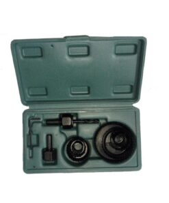 Hole Saw Wood Cutting Kit Carbon Steel Cutter Circular Round Drill Bit 11 Pcs - MegaEshop.PK