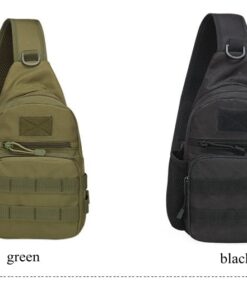 Tactical Shoulder Backpack Military Men Chest Bag Hiking Camp Bag Bottle Holder - MegaEshop.PK