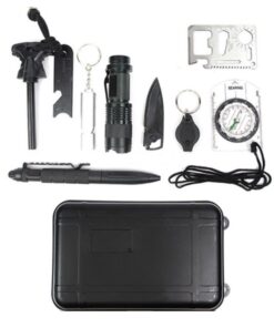 8 in 1 Multi functional Survival Camping Hiking SOS Kit - MegaEshop.PK
