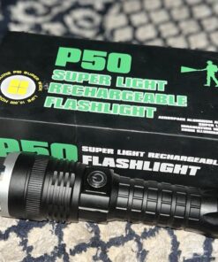 P50 Super Light Rechargeable Flashlight Aluminum Alloy Zoomable