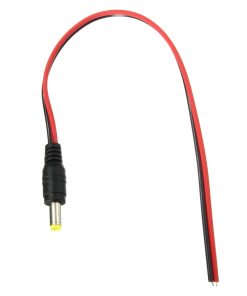 DC 12V Male Power Supply Jack Connector Cable Plug Cord Wire 5.5mm x 2.1mm - MegaEshop.PK