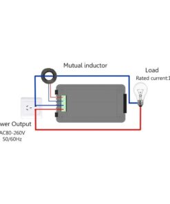 6 in 1 AC 100A Digital Voltmeter Ammeter Energy Power Frequency Factor Current Panel Meter Detector - MegaEshop.PK