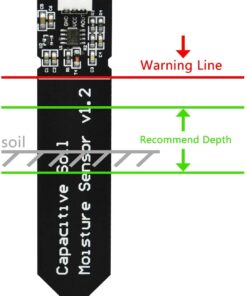 Capacitive magnetic soil moisture sensor V2 Corrosion resistant module - MegaEshop.PK