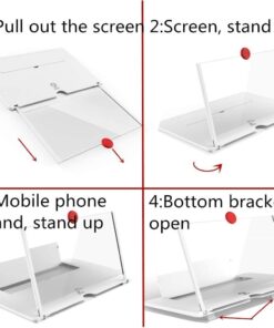 Alternative view of Mobile Phone Screen Magnifier Foldable 3D Screen Amplifier Holder Stand