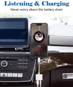 Alternative view of Type C to 3.5mm Earphone Audio Cable Adapter USB-C Type-C Audio Charging Cable