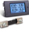 4 In 1 100A DC 100V Digital Power Meter Monitor Energy Voltmeter Ammeter + 100A Shunt