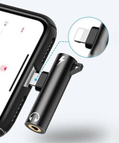 Alternative view of Lightning to 3.5mm Aux Earphone Jack Charge Adapter Cable for iPhone