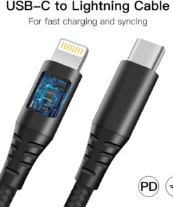 Alternative view of USB-C To Lightning 18W PD Fast Charger Cable iPhone
