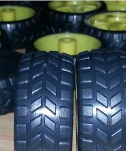 Alternative view of LR wheel TT geared motor wheels, chassis wheels drift