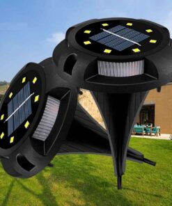 8 LED Solar Power Buried Light Ground Lamp Outdoor Path Way Garden Decking