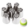 7pcs Russian Flower Icing Piping Nozzles Cake Decoration Tips Pastry Baking Tool - MegaEshop.PK