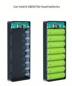8x Dual USB Power Bank Case With LED Display - MegaEshop.PK