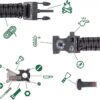 Nylon Parachute Cord bracelet Hook Carabiner, Compass, Thermometer, Fire Starter, Opener - MegaEshop.PK