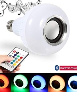 Bluetooth light bulb with speaker 24-key remote control