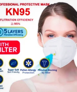 KN95 Dust & Pollen Filter Mask Anti-Pollution Respirator Face Mask