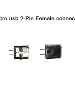 Micro USB 2 Pin Power Female Connector