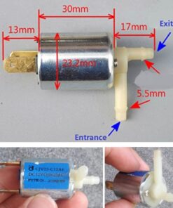 Solenoid valves Micro 2-Position 3-Way Electric Solenoid Valve For Gas Air Pump DC 5V 6V electronic