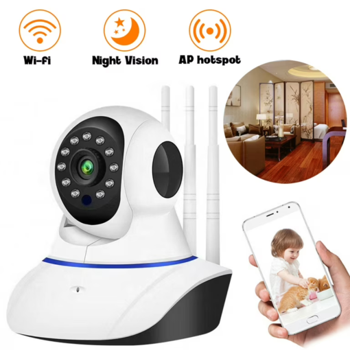 SpeedX HD Wifi IP Camera with LAN Port Security Camera CCTV ...