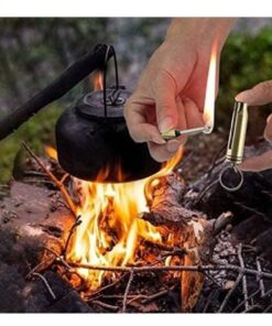 Survival Camping Emergency Fire Starter Flint Match Lighter With KeyChain