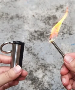 Survival Camping Emergency Fire Starter Flint Match Lighter With KeyChain in Pakistan