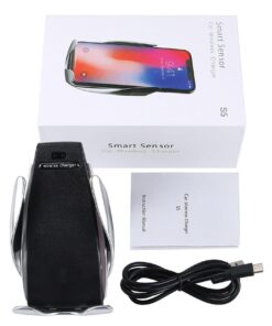 S5 Smart Sensor Car Wireless Charger Stand by QC Qi 10W Fast Charging Holder