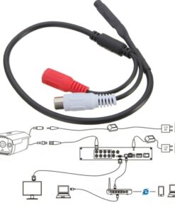 CCTV Surveillance RCA Mic Microphone Sound Monitor Audio Voice Pick-Up CCTV Camera - MegaEshop.PK