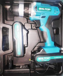 BNKTOP Double Battery 21v Variable Electric Drill Machine Cordless Rechargeable